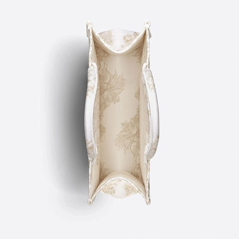 Dior Book Tote Reve d'Infini Motif Canvas White - Image 4