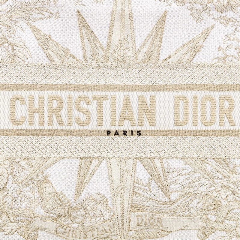 Dior Book Tote Reve d'Infini Motif Canvas White - Image 5