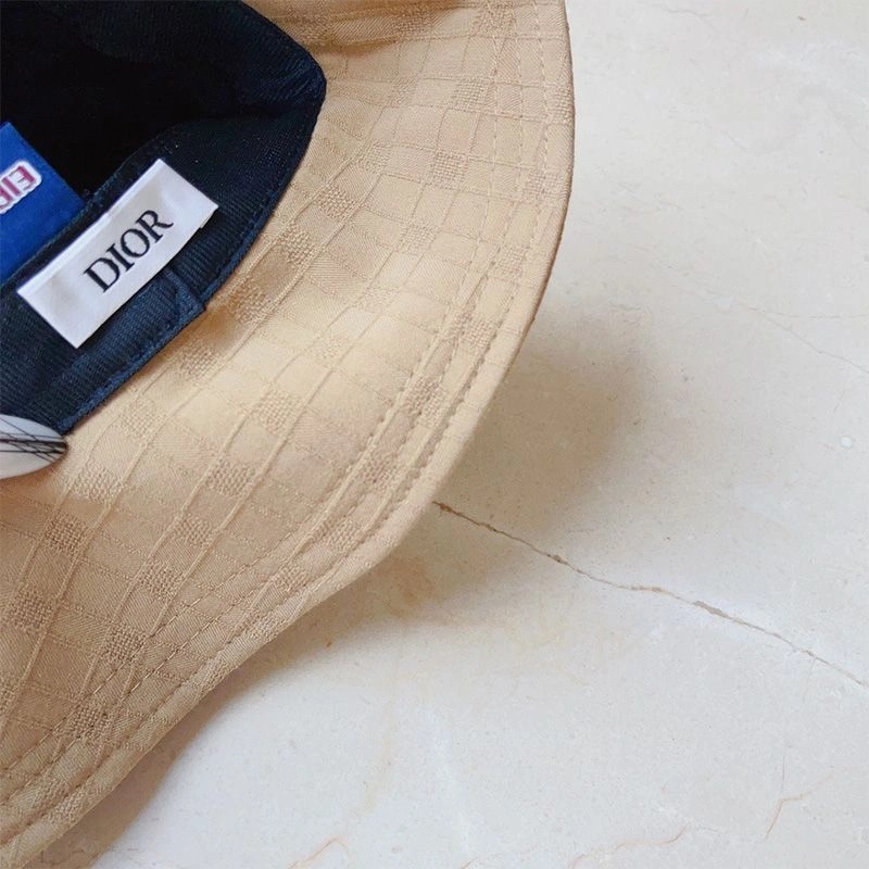 Dior Bucket Hat Cannage Motif Cotton Khaki - Image 3