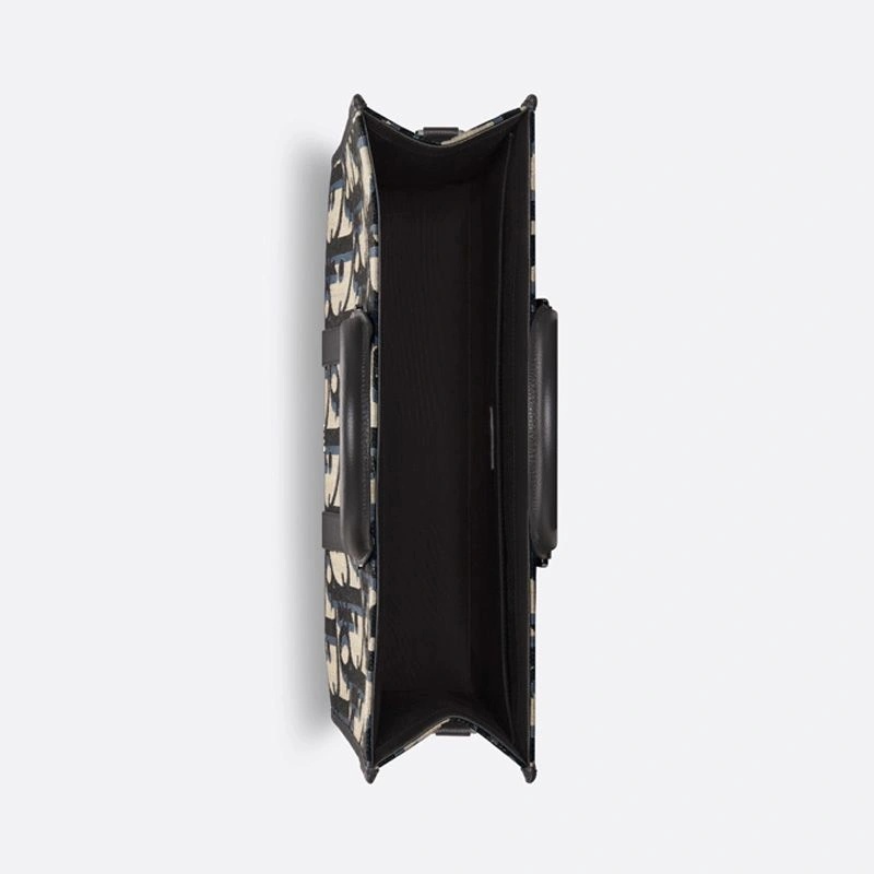 Dior East-West Tote Maxi Oblique Motif Canvas Blue - Image 4