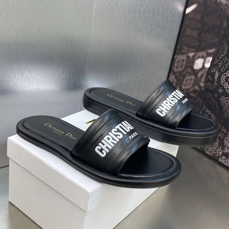 Dior Every-D Slides Women Lambskin Black - Image 4