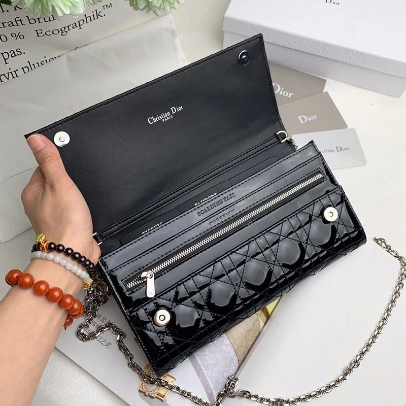 Dior Pouch Patent Cannage Calfskin Black - Image 3