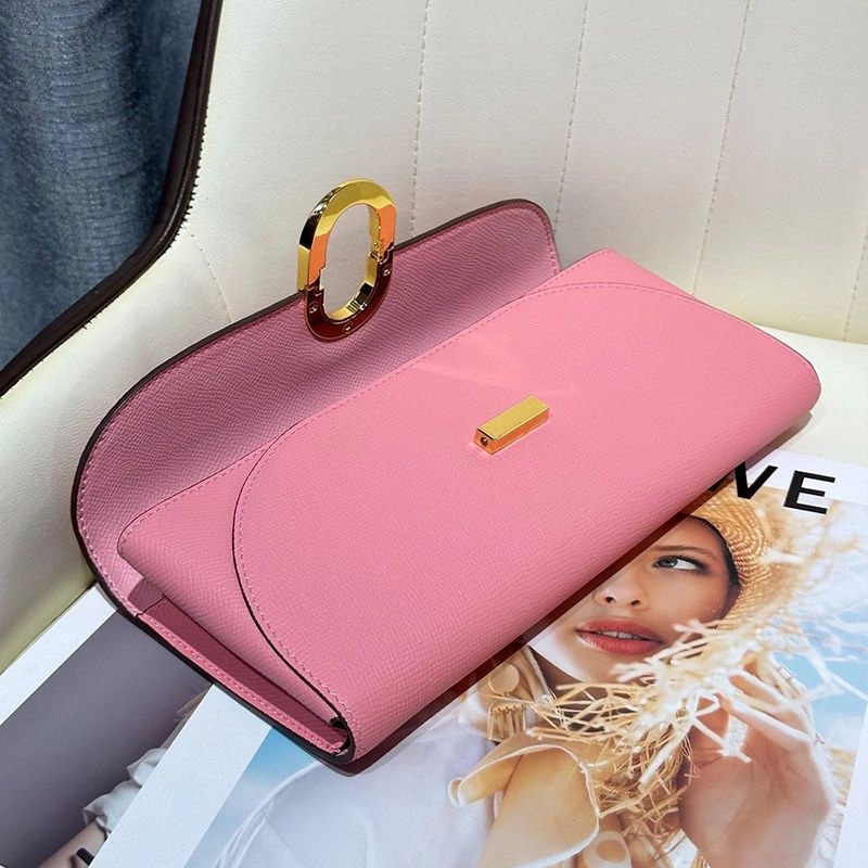 Hermes Chaine d'Ancre To Go Wallet Epsom Leather Gold Hardware In Pink - Image 3