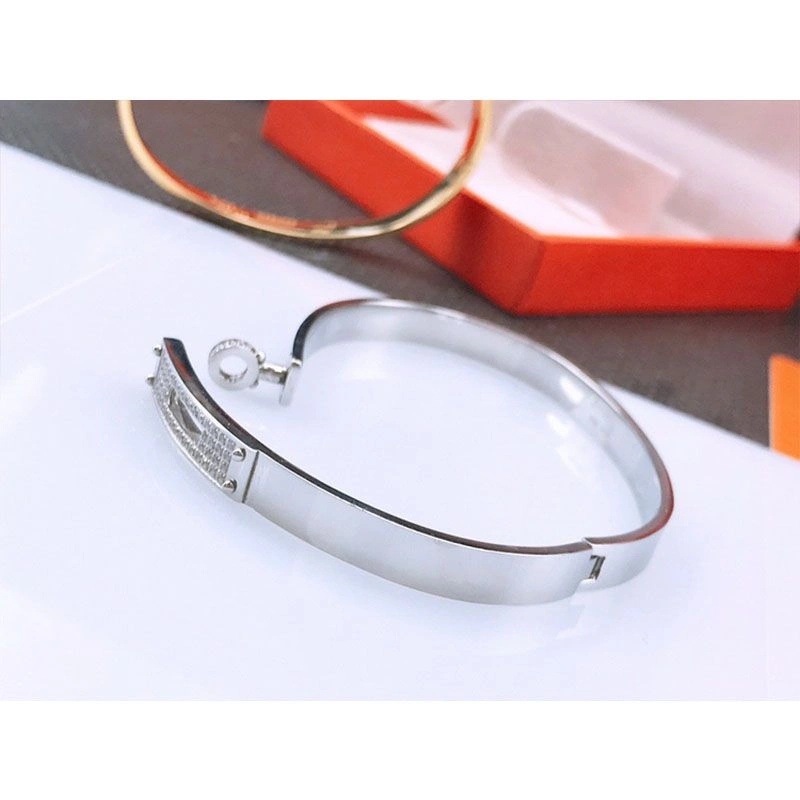 Hermes Kelly Crystal Bracelet In Silver - Image 3