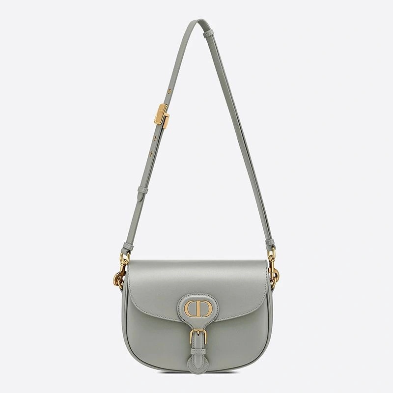 Medium Dior Bobby Bag Box Calfskin Grey - Image 5