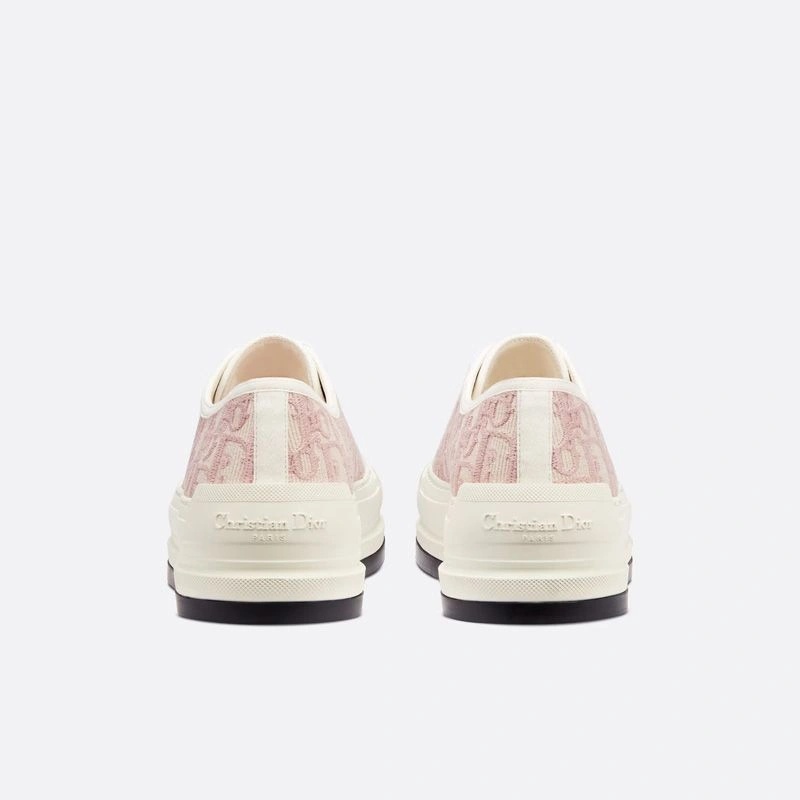 Walk'N'Dior Platform Sneakers Unisex Oblique Motif Canvas Pink - Image 3