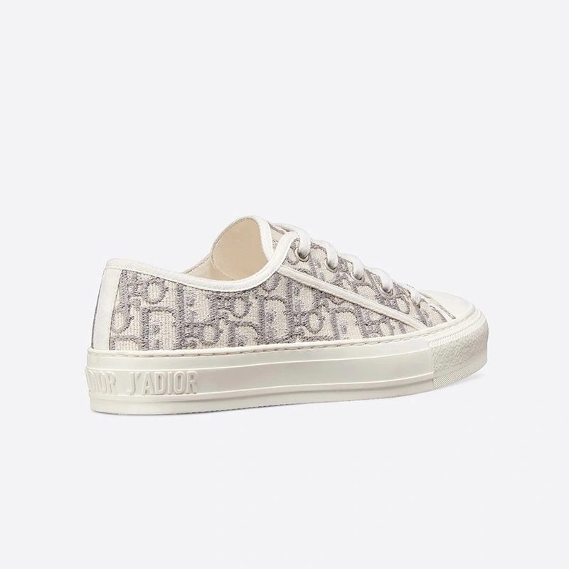 Walk'n'Dior Sneakers Women Oblique Motif Canvas Grey - Image 3