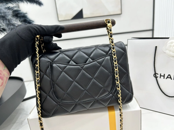 CHANEL SMALL FLAP BAG WITH TOP HANDLE SmartChoice 954 - Image 5