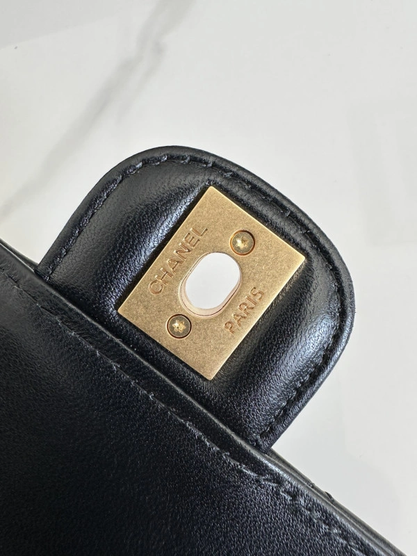 CHANEL SMALL FLAP BAG WITH TOP HANDLE ModernLook 947 - Image 9