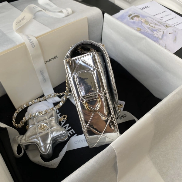 GoodFit CHANEL MINI FLAP BAG & STAR COIN PURSE 129 - Image 5