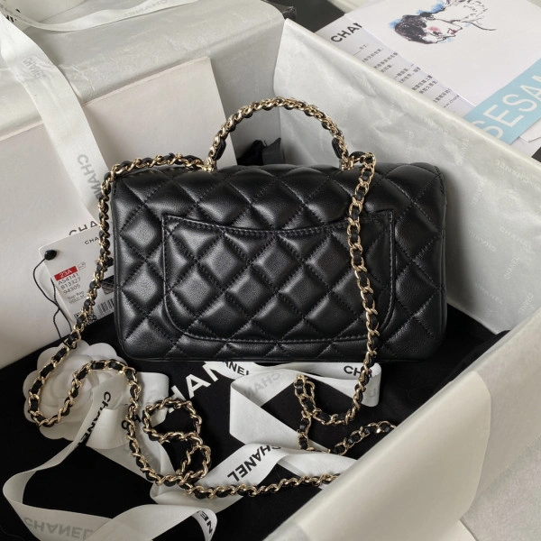 Affordable CHANEL FLAP BAG WITH TOP HANDLE-21CM 932 - Image 3