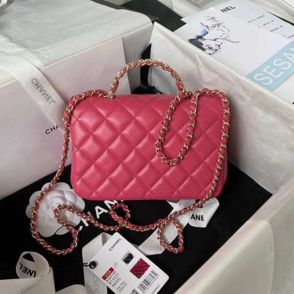 CHANEL FLAP BAG WITH TOP HANDLE-18CM SmartChoice 930 - Image 3