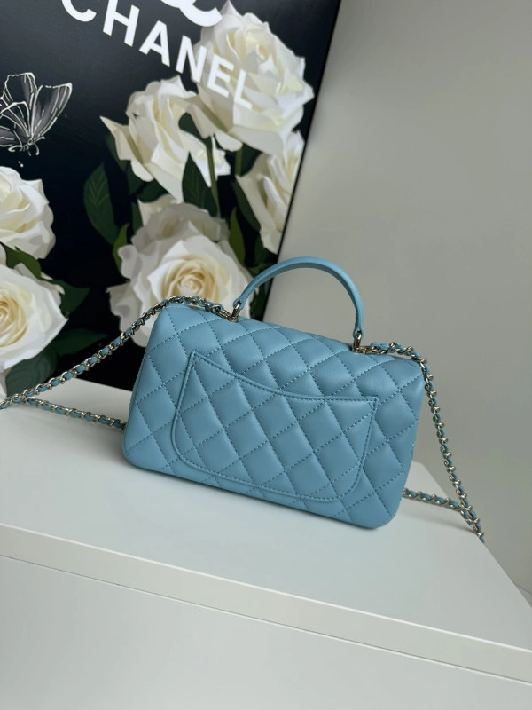 WellDesigned CHANEL FLAP BAG WITH TOP HANDLE-20*12*6cm 918 - Image 4