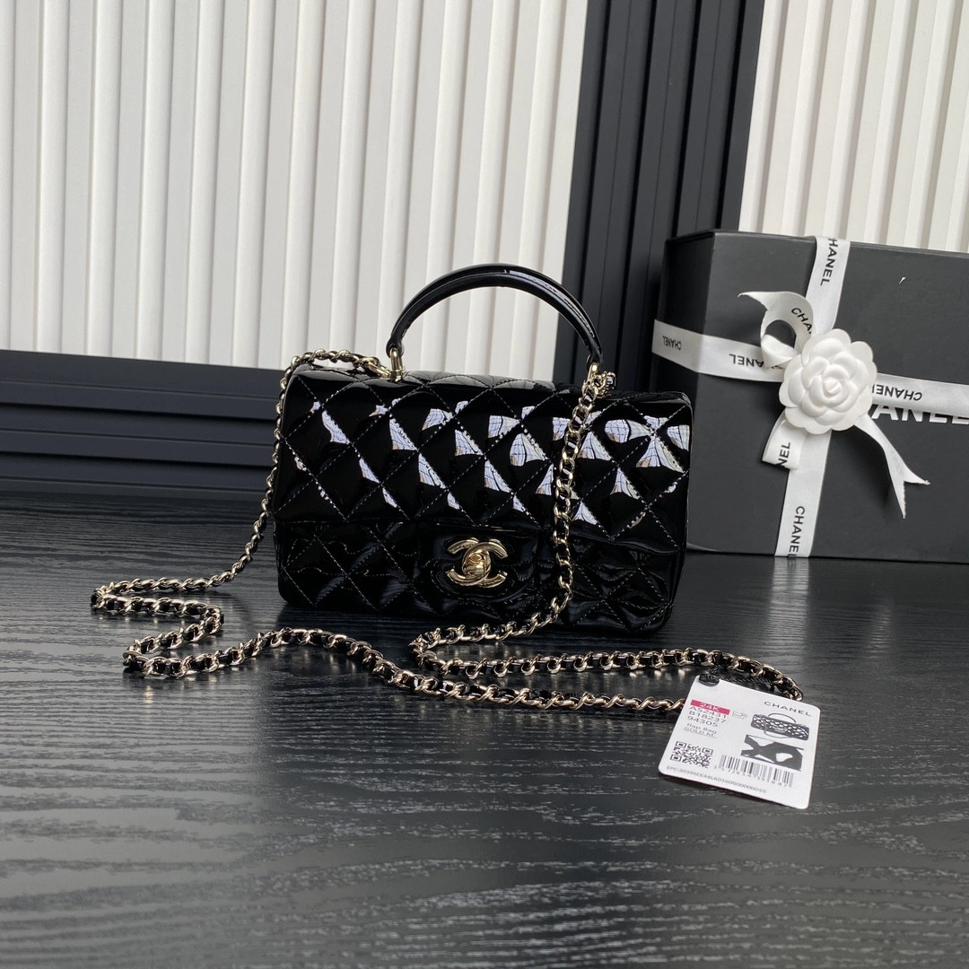 CHANEL Mini CHANELassic Handbag With Top Handle AllSeason 925